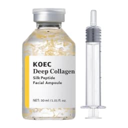 30ml Deep Collagen Silk Peptide Ampoule PDRN Firming Face Serum,Hydrating K-Beauty Essence for Elastic Glowing Skin Care 30/50ml