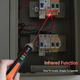 T02A Smart Voltage Detector Non-Contact Test Pencil Voltage Detector Pen Voltage Indicator Breakpoint Finder Sound Light Alarm