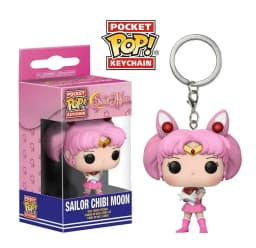 FUNKO Japanese Anime Sailor Moon Luna Chibi Moon Keychain Vinyl Action Figure Brinquedos Collection Model Toys for Children Gift