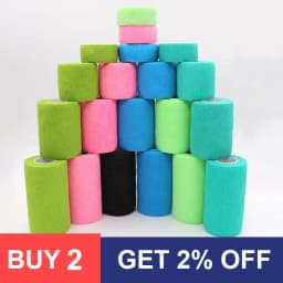 COYOCO Colorful Sport Self Adhesive Elastic Bandage Wrap Tape 4.8m Bands For Knee Support Pads Finger Ankle Palm Animal Pet