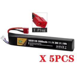 Water Gun Airsoft LiPo Battery 3S 11.1V 2800mAh 5020120 T/Small Tamiya Plug for Airsoft BB Air Pistol Electric Toys Guns Parts