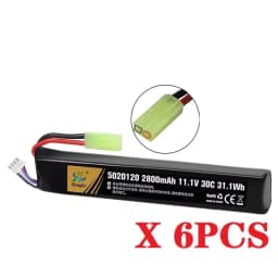 Water Gun Airsoft LiPo Battery 3S 11.1V 2800mAh 5020120 T/Small Tamiya Plug for Airsoft BB Air Pistol Electric Toys Guns Parts