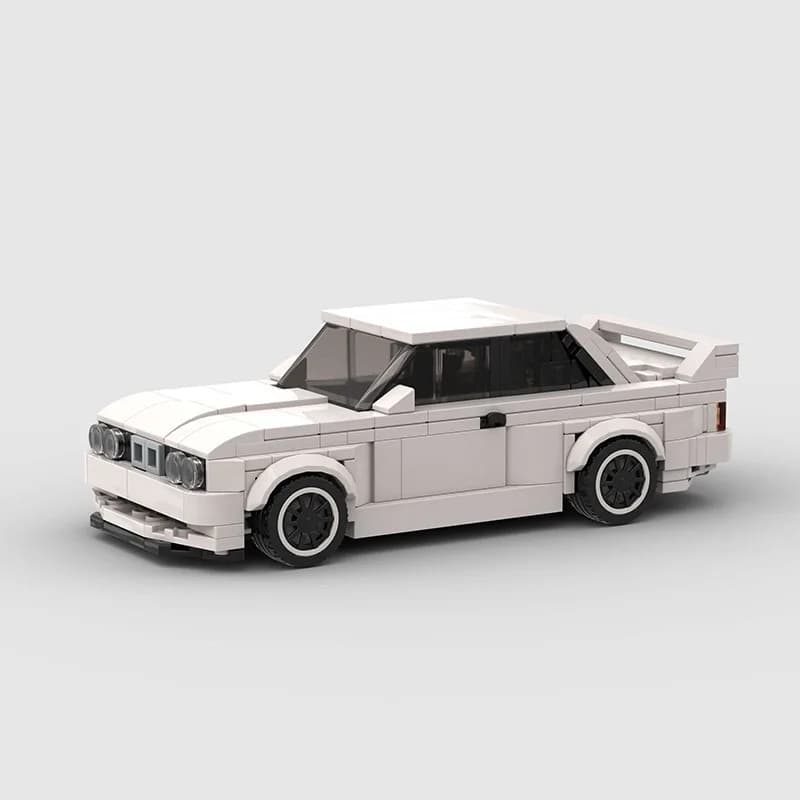 InhawBrick MOC E30 Speed Racing Vehicle Racer Building Blocks M3 Sports Car Adults Brick Sets Model Toys for Kids Gifts