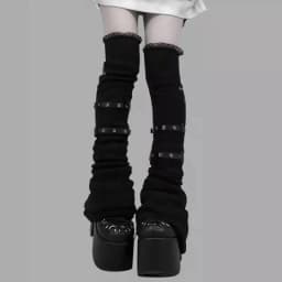 Y2k Lace Knee Length Flare Leg Socks Kawaii Leg Warmers Harajuku Gothic Lolita Women Leg Cover Boots Socks