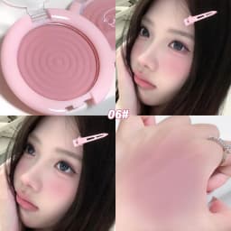 1Pc Monochrome Blush Face Mineral Pigment Peach Orange Nude Pink Matte Natural Blush Contour Shadow Cheek Blusher Cosmetics