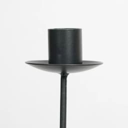 European Simple Metal Black Curved Candle Holder Creative Retro Wrought Iron Room Home Decoration Desktop Candle Stick Stand