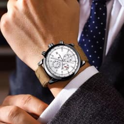 POEDAGAR Casual Trendy Man Quartz Watch Date Waterproof Chronograph Luminous Men Watch Sports Male Stylish Leather Men's Watches