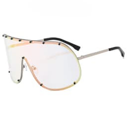 New Fashionable Oversized Oval Shaped Sunglasses For Women Borderless Summer UV Resistant Glasses Outdoor Photography Eyewears