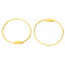 10pcs/lot Stainless Steel Wire Keychains Colorful Round Cable Loop Screw Lock Rope Rings For DIY Keyrings Key Chains Accessories