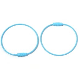 10pcs/lot Stainless Steel Wire Keychains Colorful Round Cable Loop Screw Lock Rope Rings For DIY Keyrings Key Chains Accessories