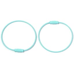 10pcs/lot Stainless Steel Wire Keychains Colorful Round Cable Loop Screw Lock Rope Rings For DIY Keyrings Key Chains Accessories