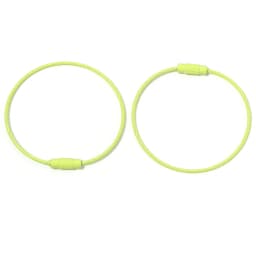 10pcs/lot Stainless Steel Wire Keychains Colorful Round Cable Loop Screw Lock Rope Rings For DIY Keyrings Key Chains Accessories