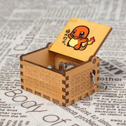 Pok É Mon Music Box Ornaments girl Party Wooden Hand Cranked Musical Box Valentine's Day Birthday Holiday Christmas Gifts Hot