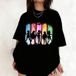 Sailor Moon Retro 90s Anime Graphic T Shirt Summer Cotton Men Women Tee Streetwear Casual Trend Short Sleeve Couple Hip Hop Top