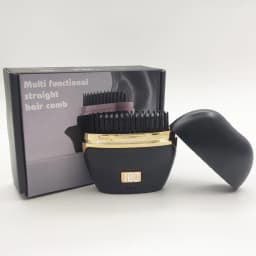 Upgraded Version Wireless LCD Straightening Comb Portable USB Charging Hair Straightener Comb for Smooth Styling Hair Styler
