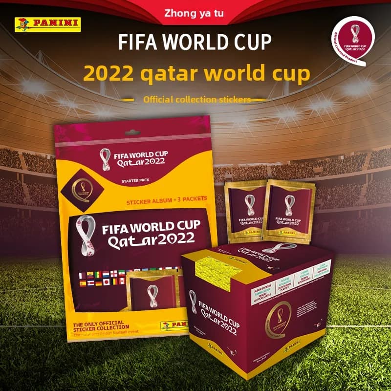 Genuine PANINI Road To FIFA World Cup Qatar 2022 Official Football Stickers Licensed Collectible Merchandise Album Refill Gift