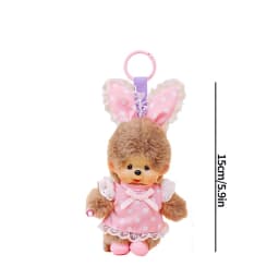 Monchhichi Plush Keychain Kawaii Monchichi Pendant Backpack Charms Cartoon Monchich Keyring Party Favor Gifts 키티 몬치치 モンチッチ