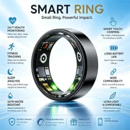 2026 new smart ring blood pressure,oxygen monitor,long battery life,5ATM waterproof,GPS tracking smartring for men and women