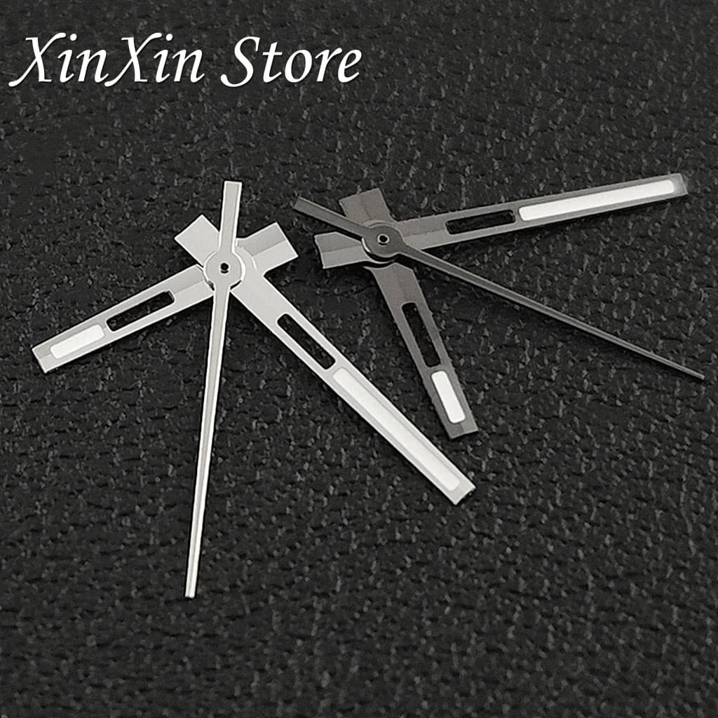 High Quality NH35 Hollow Out Pointers C3 Luminous Watch Hands For NH34 NH35 NH36 4R 7S NH38 Movement For Sky-Dweller Watch Hands