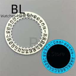 NH35 Luminous Watch Calendar Disc Black White Green Blue Date Wheel For NH34 NH35 MovementS Modified Repair ToolS 3.0/3.8 Crown