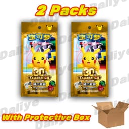 New 100% Genuine Pokemon Cards Pokemon 30th Celebration Coin Set Simplified Chinese Pokemon PTCG Exclusive Collectible Cards Toy