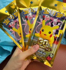 New 100% Genuine Pokemon Cards Pokemon 30th Celebration Coin Set Simplified Chinese Pokemon PTCG Exclusive Collectible Cards Toy