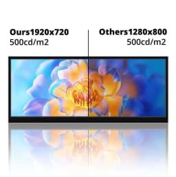 12.3-inch Portable Monitor Long Touch IPS Screen Type-C HDMI for Laptops PC Xbox PS5 Switch - Multimedia External Display