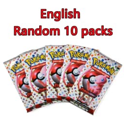 10 Packs Pokémon Bright Stars151 Prismatic Evolutions PALDEAN FATES English Edition Battle Reinforcement Trading Cards Gift Set
