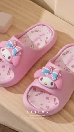Sanrio Hello Kitty Kuromi My Melody Indoor Slippers Ladies Family Home Cute Cartoon Anime Kawaii Super Extra Soft Anti Slip Gift