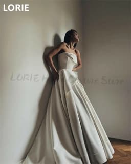 LORIE A-line Strapless Wedding Dress vestidos de novia فساتين سهرة Elegant Princess Wedding Gown Customized 2025
