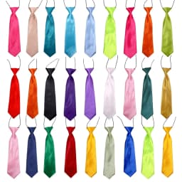 50PCS Bulk Dog Bowtie Small Dog Puppy Neckties Solid Adjustable Bow Tie For Large DogsTies Elastic Dand Pet Accessories
