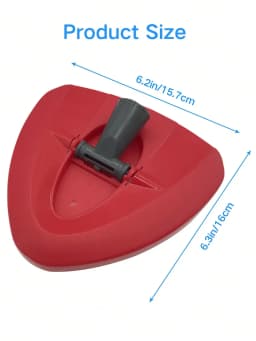 1*Extendable Spin Mop Handle + 1*Triangle Base Compatible with O-Cedar and Vileda, Replacement Parts Fits For 1 Tank System