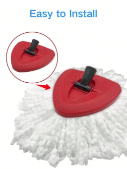 1*Extendable Spin Mop Handle + 1*Triangle Base Compatible with O-Cedar and Vileda, Replacement Parts Fits For 1 Tank System