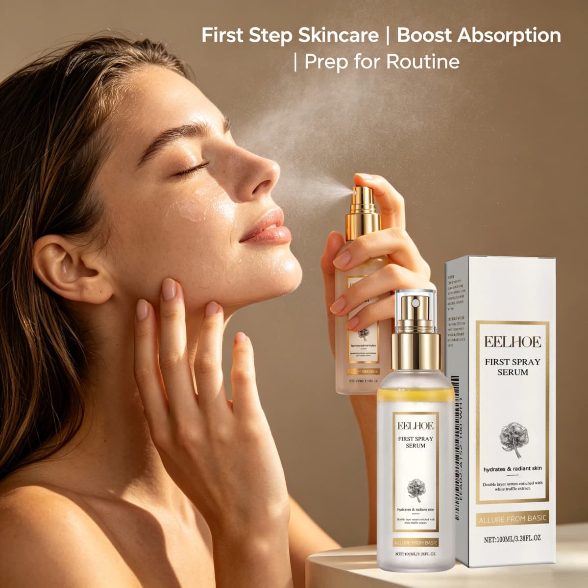 Premium White Truffle Face Mist Hydrating Essence Radiant Skin Care Daily Moisturizing Oil Control Glowing Face Serum Skincare
