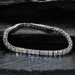 High Quality 316L Stainless Steel D VVS1 Moissanite Tennis Bracelet Iced Out Waterproof Daily Jewelry Chain Gifts for Men Women