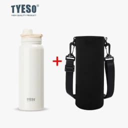 Tyeso Stainless Steel Thermos Mug Outdoor Sports Keeps Cold and Heat High Capacity Thermo Bottle Travel Vacuum Flask Thermal Cup