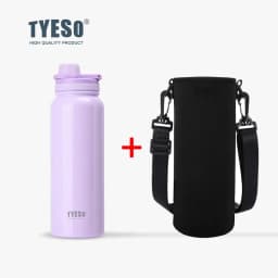 Tyeso Stainless Steel Thermos Mug Outdoor Sports Keeps Cold and Heat High Capacity Thermo Bottle Travel Vacuum Flask Thermal Cup
