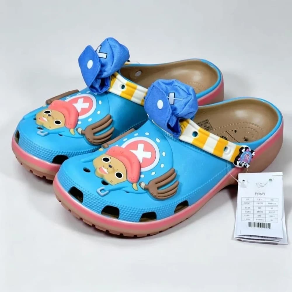 ONE PIECE Luffy Anime Slippers Outdoor Travel Beach Sandals Men Non-Slip Home Shoes Slipper Chopper Cartoon Sasuke Cave Shoes