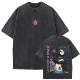 Washed Vintage Anime Hunter X Hunter T-shirt Hisoka Graphic T Shirt Men Women Casual Oversized Cotton T-shirts Short Sleeve Tops