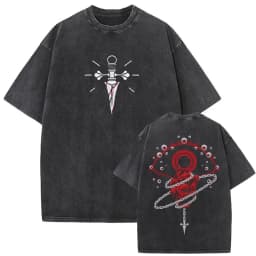 Washed Vintage Anime Hunter X Hunter T-shirt Hisoka Graphic T Shirt Men Women Casual Oversized Cotton T-shirts Short Sleeve Tops