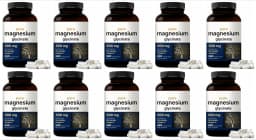 Pure Magnesium Glycinate 500mg Capsules with Vitamin C Supports Relaxation Muscle Nerve Health Bone Support 240 Capsules