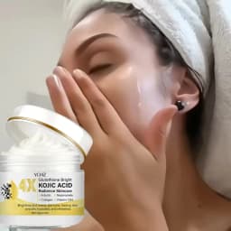 Kojic Acid Cream, Evens Out Skin Tone, Eliminates Dark Spots and Dullness - Non-Greasy, Suitable for Both Men and Women - Whitening and Moisturizing Cream, for Day and Night Use - 60g