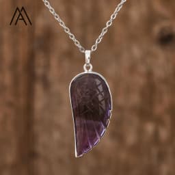 Luxury Flash Labradorite Angel Wing Pendant Necklaces Women Fashion Rainbow Fluorite Choker Necklace Jewelry Gifts Wholesales