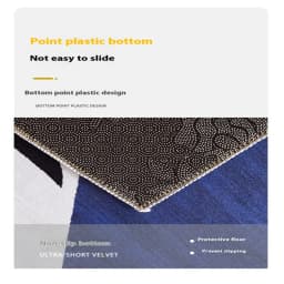 VIKAMA Entry Door Mat Cartoon Black Cat Square Floor Mat Entrance Non Slip Water Absorbent Easy To Clean Doormat Home Decoration