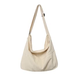 Simple Solid Color College Shoulder Bag Women Male Student Canvas Crossbody Bag Men Cool Schoolbags Female Travel Messenger Bags
