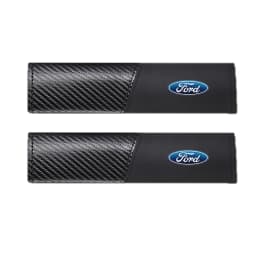2pcs Seat Belt Covers Car Safety Belts Cover Auto Accessories For Ford Mustang Foose Explorer Mondeo Shelby Fiesta Focus Fusion