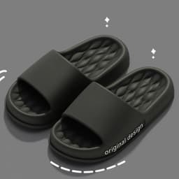Smile Pop Men Slippers House Shower Bathroom Shoes EVA Beach Slides Fashion Soft Cloud Slippers Summer Men Antiskid Sandals
