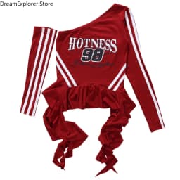 Girls Hip Hop Off Shoulder Crop Top puff Skirts Cargo Pants Child Streetwear Girl Group Costumes Kids K-pop Dance Clothes Sets