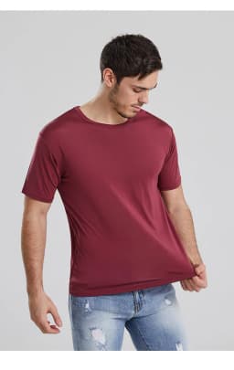 100% Mulberry Silk T-shirt Men Tops Fashion Comfortable Loose Casual Round Neck Cultural Shirt Pure Color Man Silk Pullover