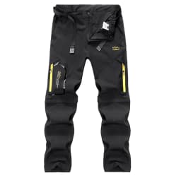 TRVLWEGO Mens Hiking Convertible Pants Waterproof Lightweight Quick Dry Zip Off Fishing Travel Safari Outdoor Cargo Work Trouser